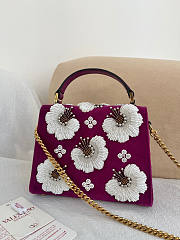 Valentino Garavani Mini Vsling Embroidered Handbag 22x16x9cm - 5
