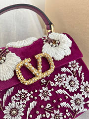 Valentino Garavani Mini Vsling Embroidered Handbag 22x16x9cm - 2