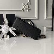 Chanel Flap Bag Black Lambskin Gold 25x16x8cm - 5