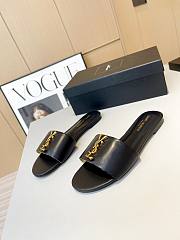 YSL Black Slides - 2