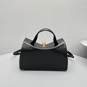 Jacquemus Valérie Grained Leather Tote Bag Black 23x16x7cm - 4