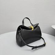 Jacquemus Valérie Grained Leather Tote Bag Black 23x16x7cm - 3