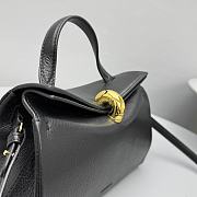 Jacquemus Valérie Grained Leather Tote Bag Black 23x16x7cm - 2