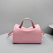Jacquemus Valérie Grained Leather Tote Bag Pink 23x16x7cm - 3