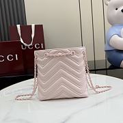 Gucci Marmont nano bucket bag pink 16x17x6.5cm - 4