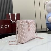 Gucci Marmont nano bucket bag pink 16x17x6.5cm - 3