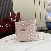Gucci Marmont nano bucket bag pink 16x17x6.5cm - 1