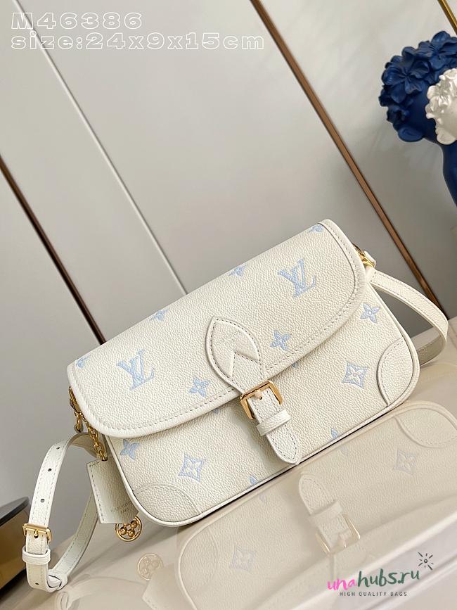 Louis Vuitton Diane White Blue 24x15x9cm - 1
