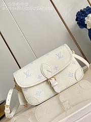 Louis Vuitton Diane White Blue 24x15x9cm - 1