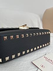 Valentino Garavani Rockstud Shoulder Bag black 24x12x6cm - 5
