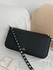 Valentino Garavani Rockstud Shoulder Bag black 24x12x6cm - 3