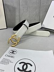 Chanel White Black Belt 3cm - 2