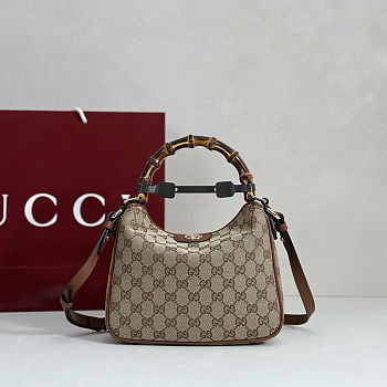 Gucci Diana GG Canvas Small tote bag in brown 25x15x5cm