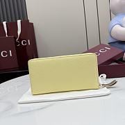 Gucci Double G Zip Around Wallet Yellow 19x10.5x2cm - 3