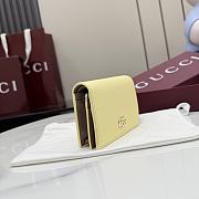 Gucci Brown interior Marmont small wallet 11x8.5x3cm - 3