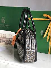 Goyard Black Chevron Print Coated Canvas 26x17x8cm - 4
