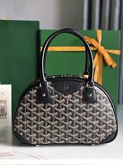 Goyard Black Chevron Print Coated Canvas 26x17x8cm - 2