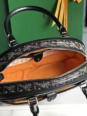 Goyard Black Chevron Print Coated Canvas 26x17x8cm - 3