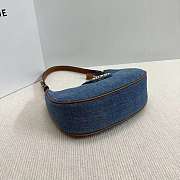 Celine Medium Ava Triomphe Bag Denim 23x13.5x6cm - 4