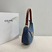 Celine Medium Ava Triomphe Bag Denim 23x13.5x6cm - 2