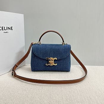 Celine Teen Nino Bag Denim 20.5x13x8cm