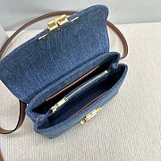 Celine Teen Nino Bag Denim 20.5x13x8cm - 4