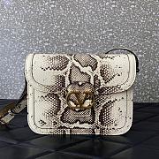 Valentino Garavani 9to5 Python Shoulder Bag 24.5x18.5x8cm - 1
