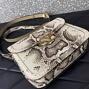 Valentino Garavani 9to5 Python Shoulder Bag 24.5x18.5x8cm - 3