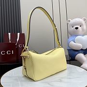 Gucci Half Horsebit medium shoulder bag yellow 31.5x17x12cm - 2