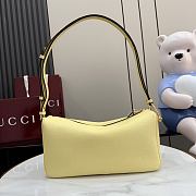 Gucci Half Horsebit medium shoulder bag yellow 31.5x17x12cm - 4