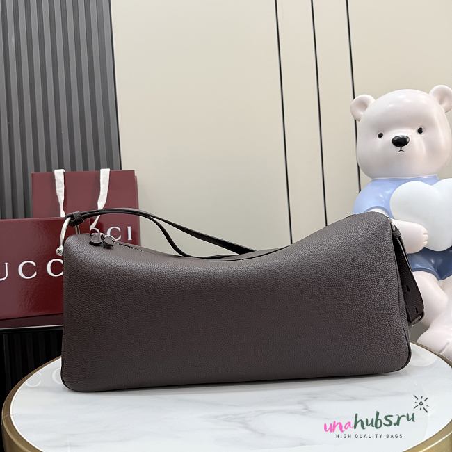 Gucci Half Horsebit crossbody bag dark brown 44x21x15cm - 1