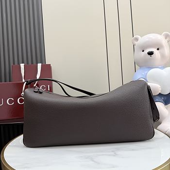 Gucci Half Horsebit crossbody bag dark brown 44x21x15cm
