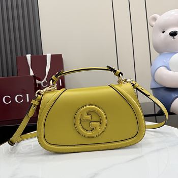 Gucci Blondie medium top handle bag yellow 26.5x16.5x8.5cm