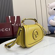 Gucci Blondie medium top handle bag yellow 26.5x16.5x8.5cm - 4