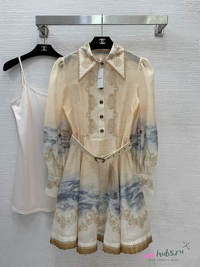 Zimmermann Multi Linen-Silk Mini Dress - 1