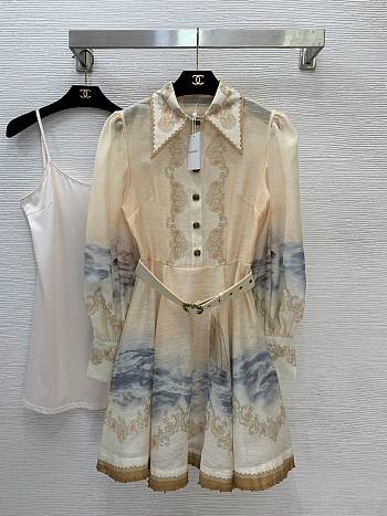 Zimmermann Multi Linen-Silk Mini Dress