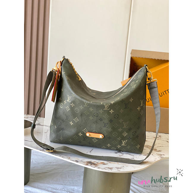 Louis Vuitton Vagabond Hobo In Khaki 38x35x12cm - 1