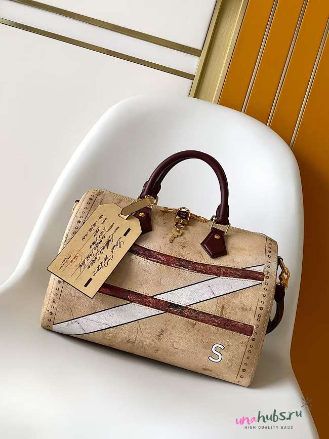 Louis Vuitton Speedy Soft 30 Beige 30x21x17cm - 1
