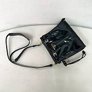 Prada Bonnie leather mini shoulder bag black 20x19.5x7cm - 5
