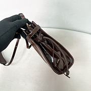 Prada Bonnie leather mini shoulder bag dark brown 20x19.5x7cm - 4