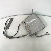 Prada Bonnie leather mini shoulder bag grey 20x19.5x7cm - 5