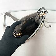 Prada Bonnie leather mini shoulder bag grey 20x19.5x7cm - 4