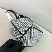 Prada Mini crystal-studded satin bag black 19.5x15.5x10cm - 4