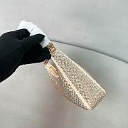 Prada Re-Edition 2005 mini crystal-studded satin bag sand beige 22x18x6.5cm - 2
