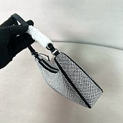 Prada Re-Edition 2005 mini crystal-studded satin bag black 22x18x6.5cm - 4