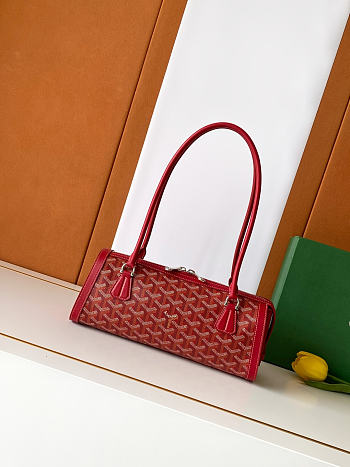 Goyard Bonbonnière bag red 30x10.5x12cm