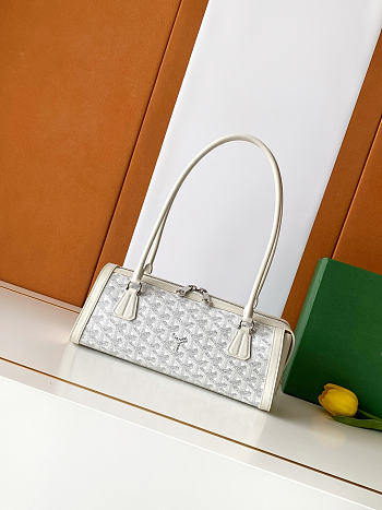 Goyard Bonbonnière bag white 30x10.5x12cm