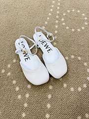 Loewe Toy Ankle Strap Ballerina white - 1