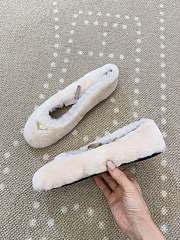 Prada Shearling Ballet Flats white - 2