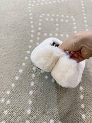 Prada Shearling Ballet Flats white - 3